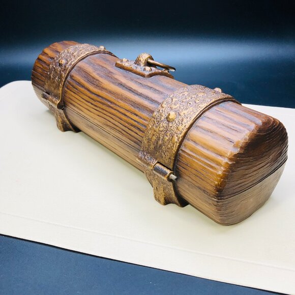 Vintage 70s AVON Excalibur Master Organizer Pirate Treasure Chest Jewelry Box - Picture 5 of 13